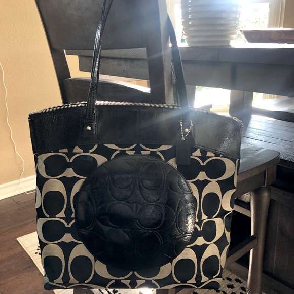 Coach | Bags | Coach C Signature Label Tote | Poshmark